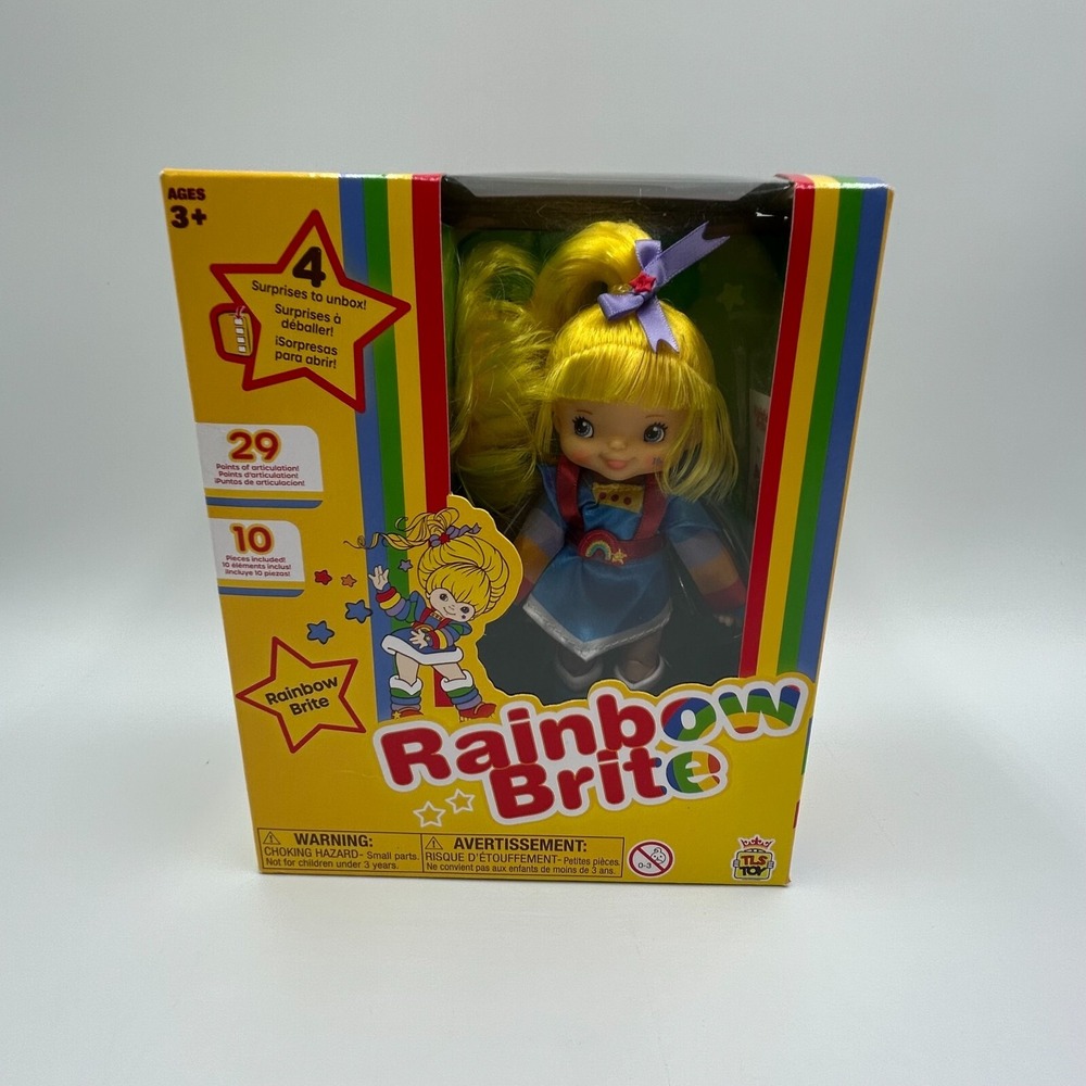 New Factory Sealed TLS Rainbow Brite 40th Anniv. 5.5" Fashion Doll & 4 Surprises